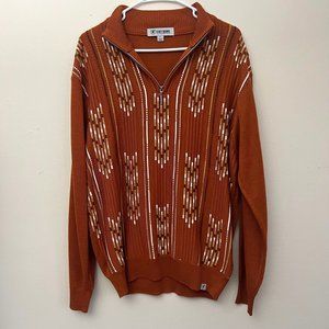 Funky Stacy Adams Men's Orange Striped Pullover! (L)